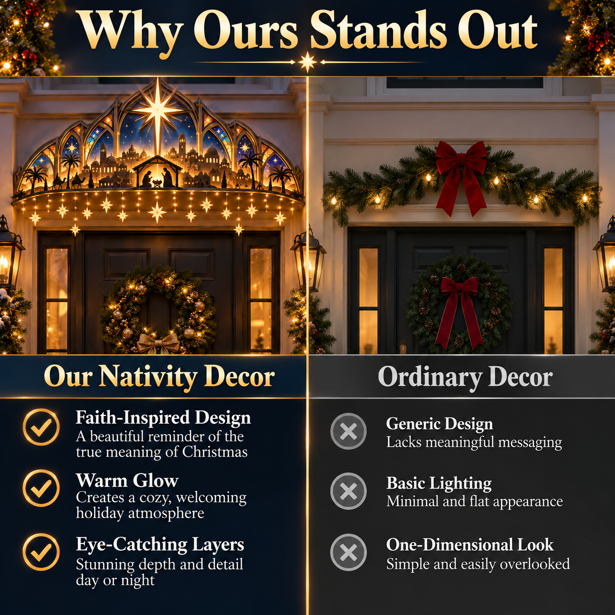 Meaningful nativity Christmas gift for family