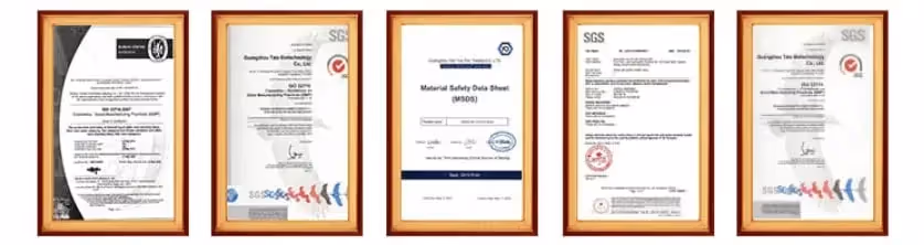 Original certification information graphic