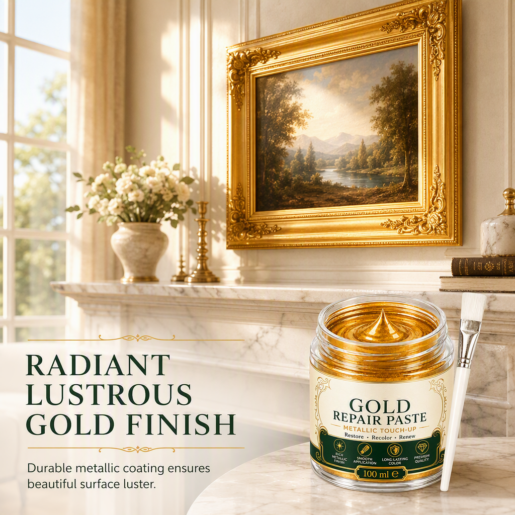 Radiant lustrous gold finish paste