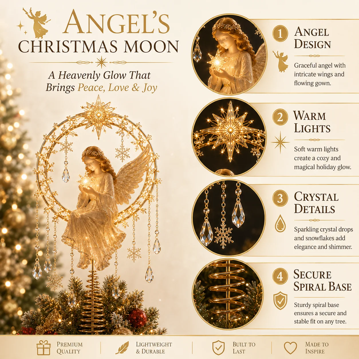 Angel Christmas Moon Details