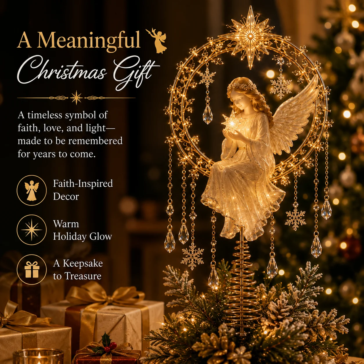 Angel Christmas Moon Gift