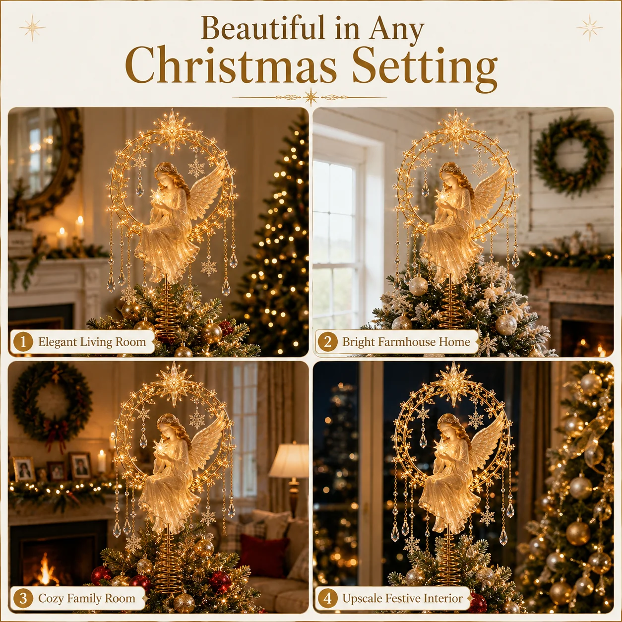 Angel Christmas Moon Different Christmas Styles