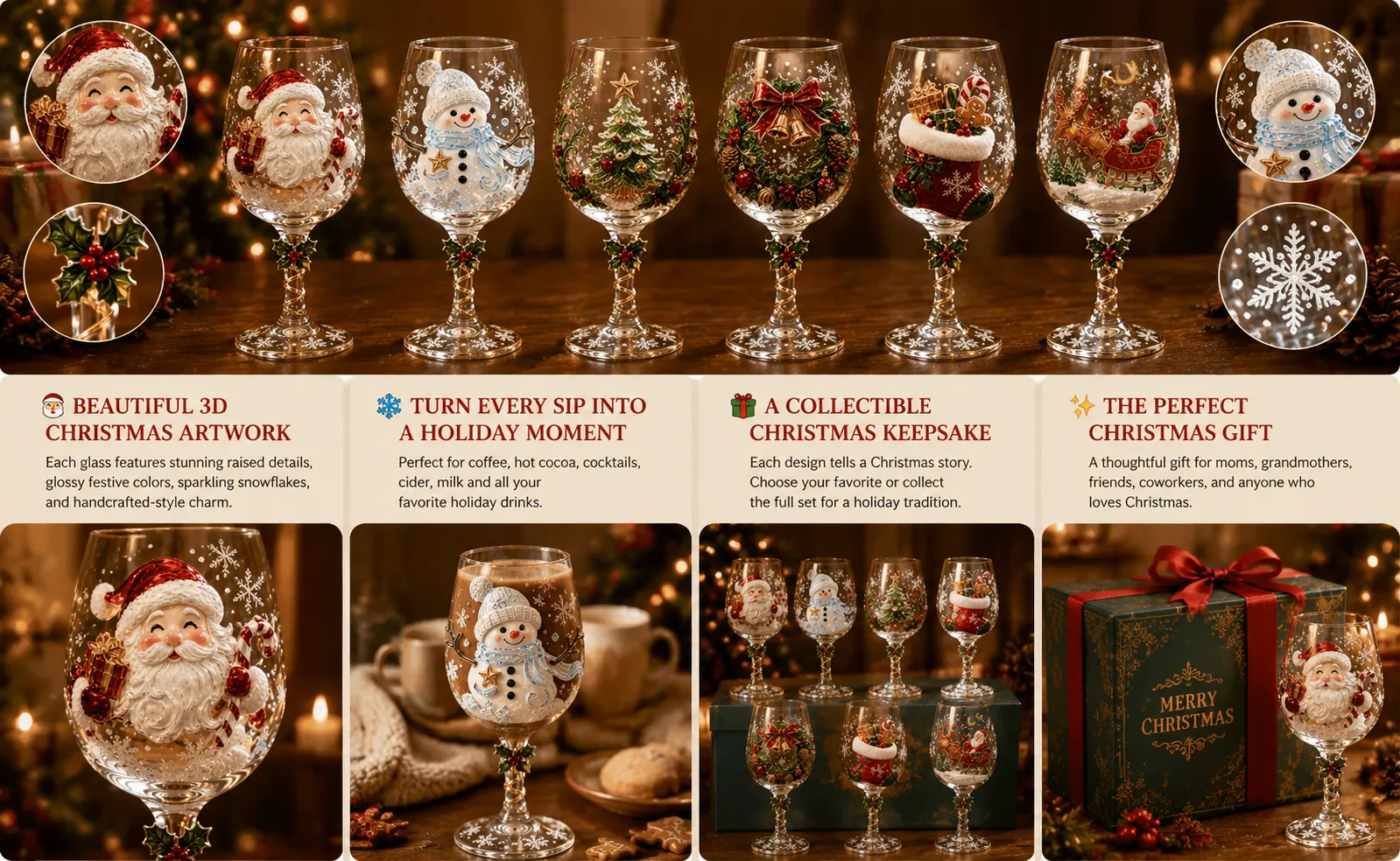 Christmas drinkware for family gatherings and holiday traditions