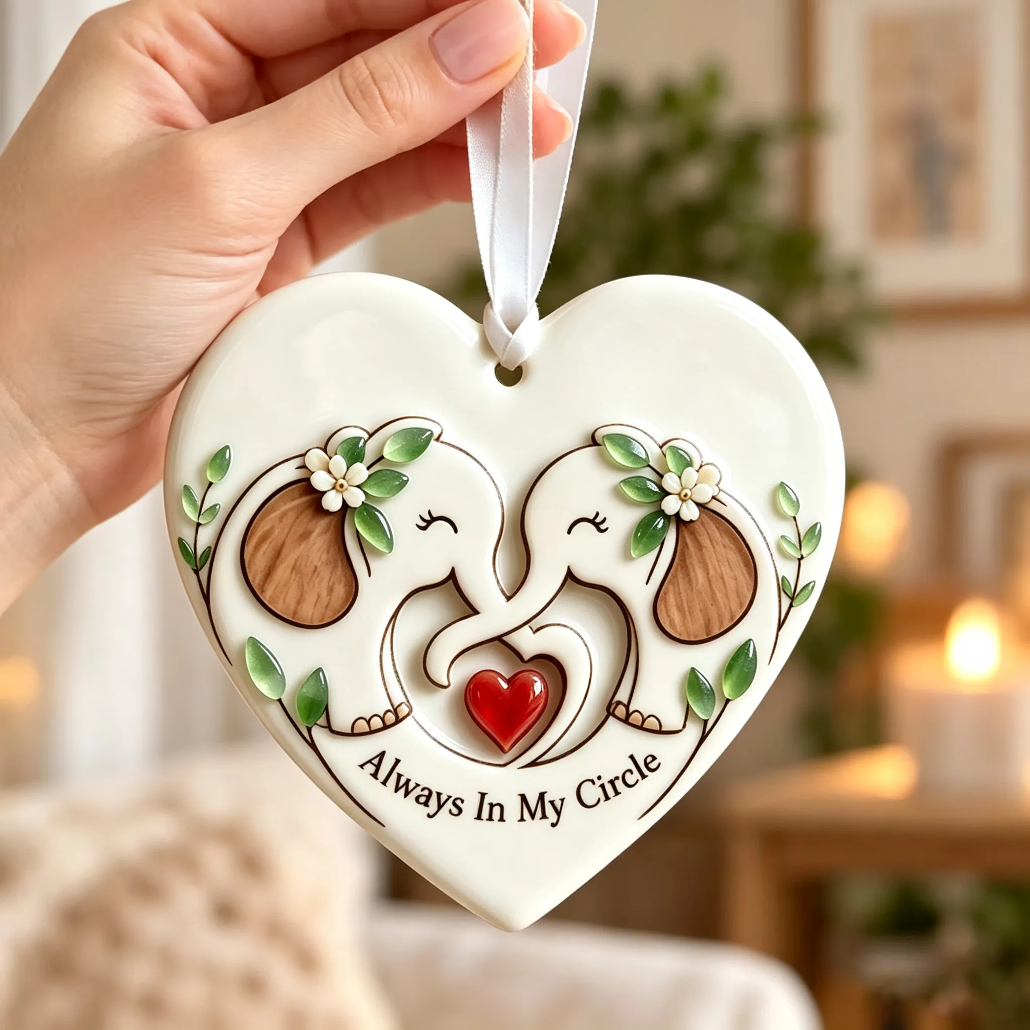 Sisterhood heart keepsake gift box with message card