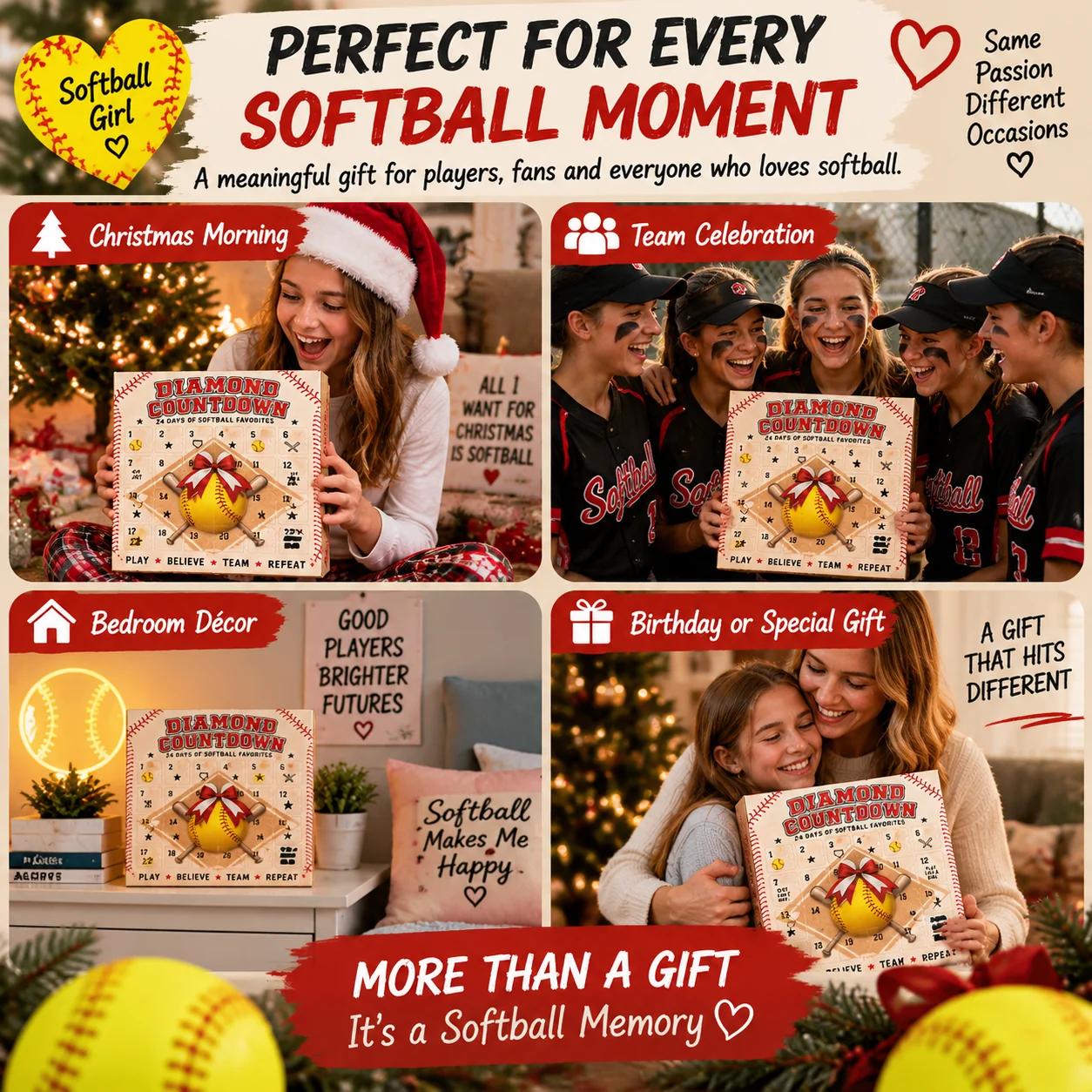 Christmas gift for softball player