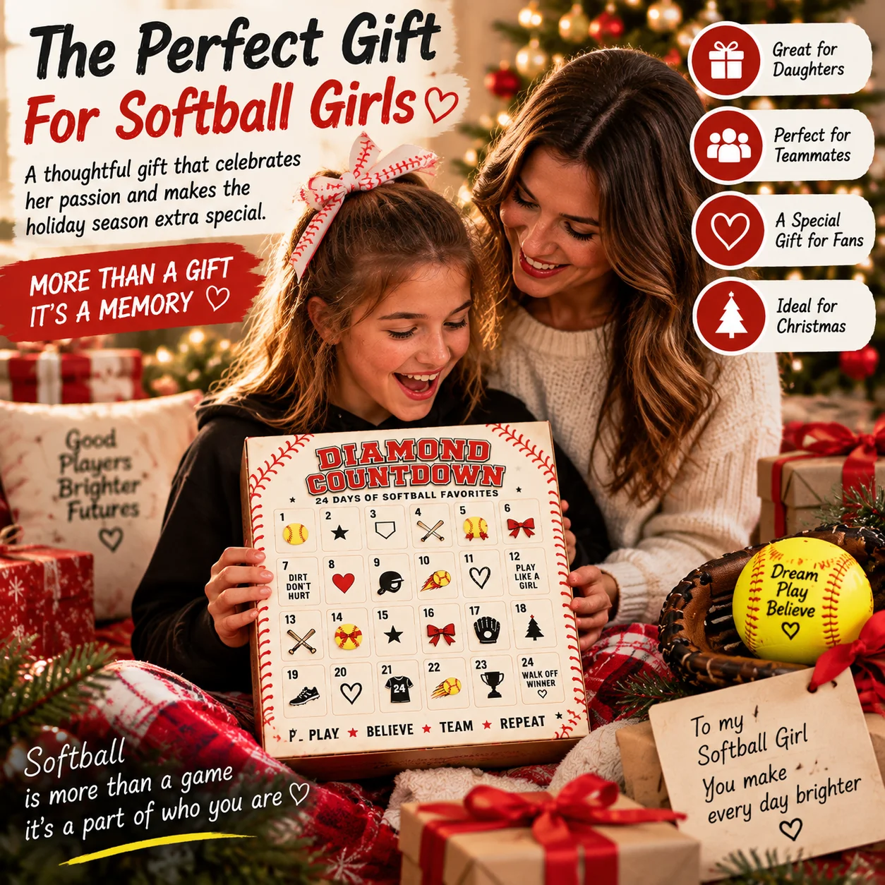 Softball 24 day Christmas countdown experience