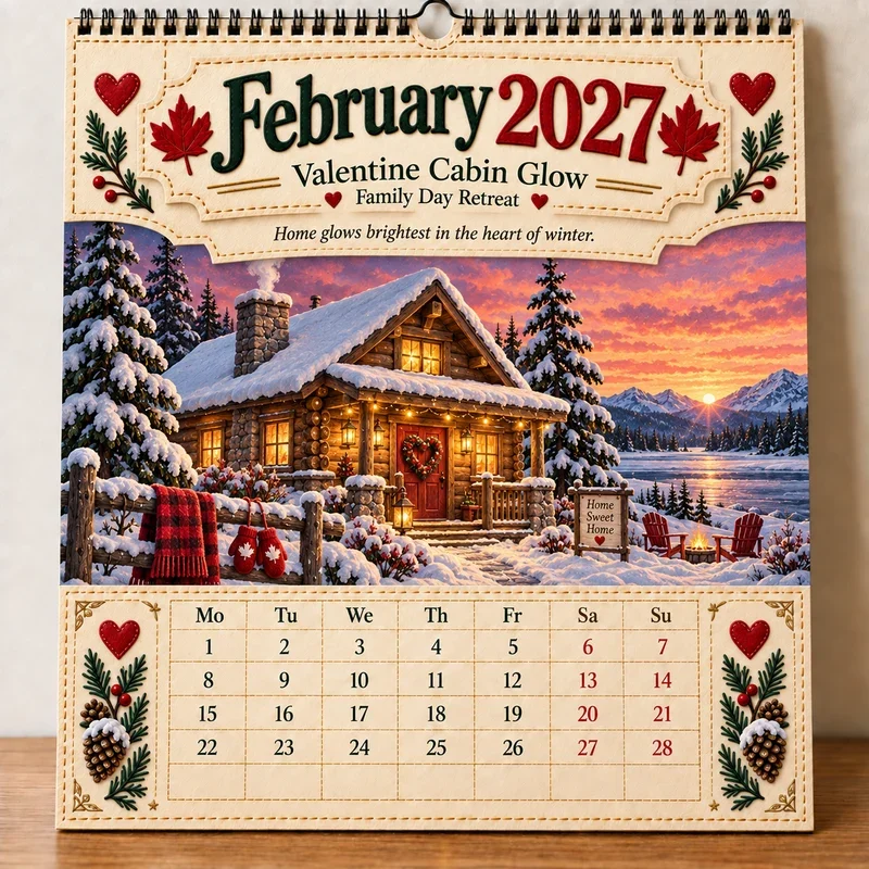 February 2027 Canada Calendar