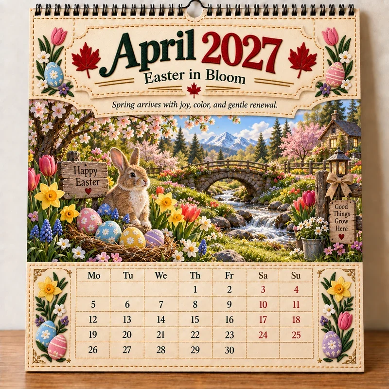 April 2027 Canada Calendar