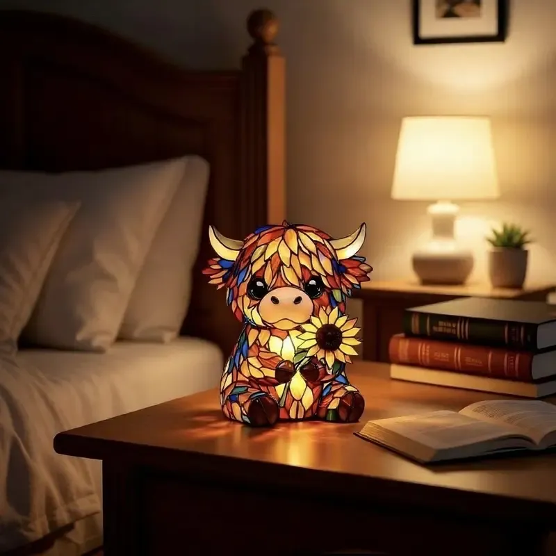Warm amber LED night light