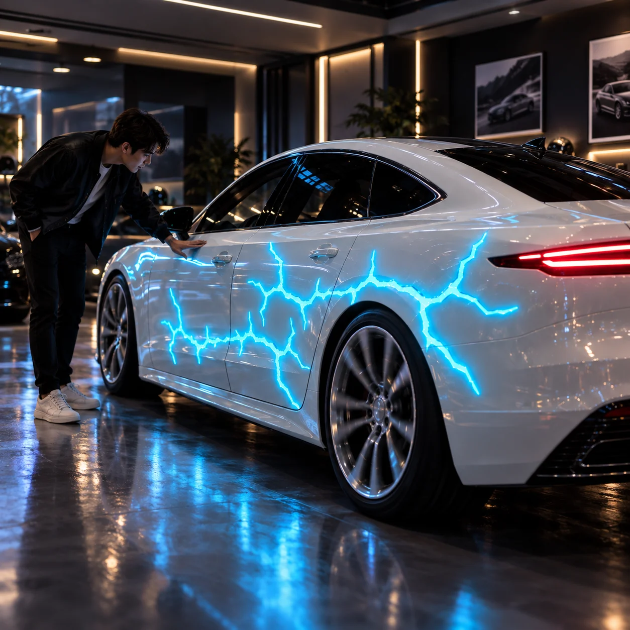 Lightning car wrap styling inspiration