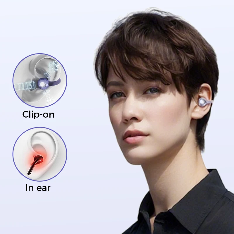 Open-Ear Clip-On Bluetooth Earbuds