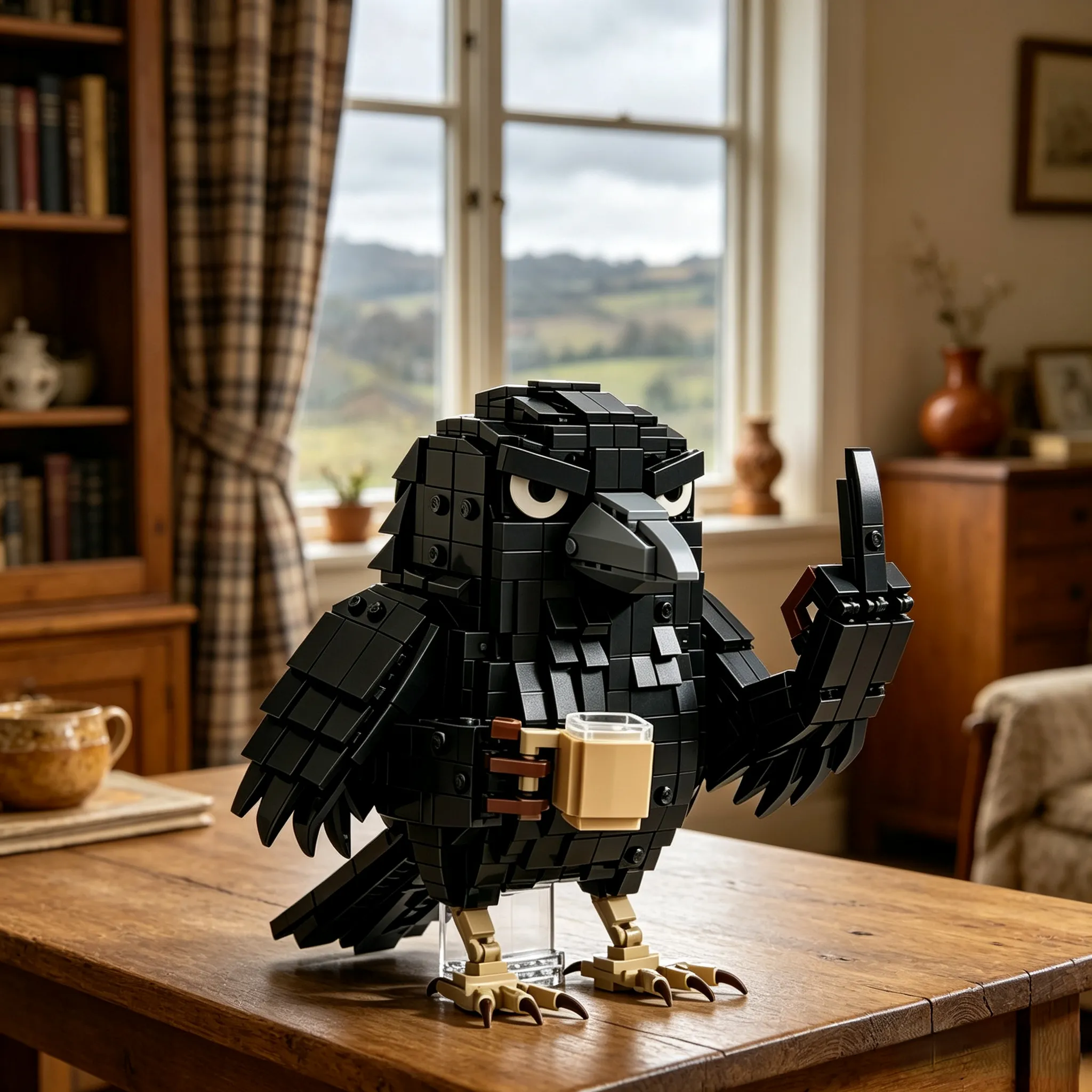 Sarcastic Crow Building Block Set