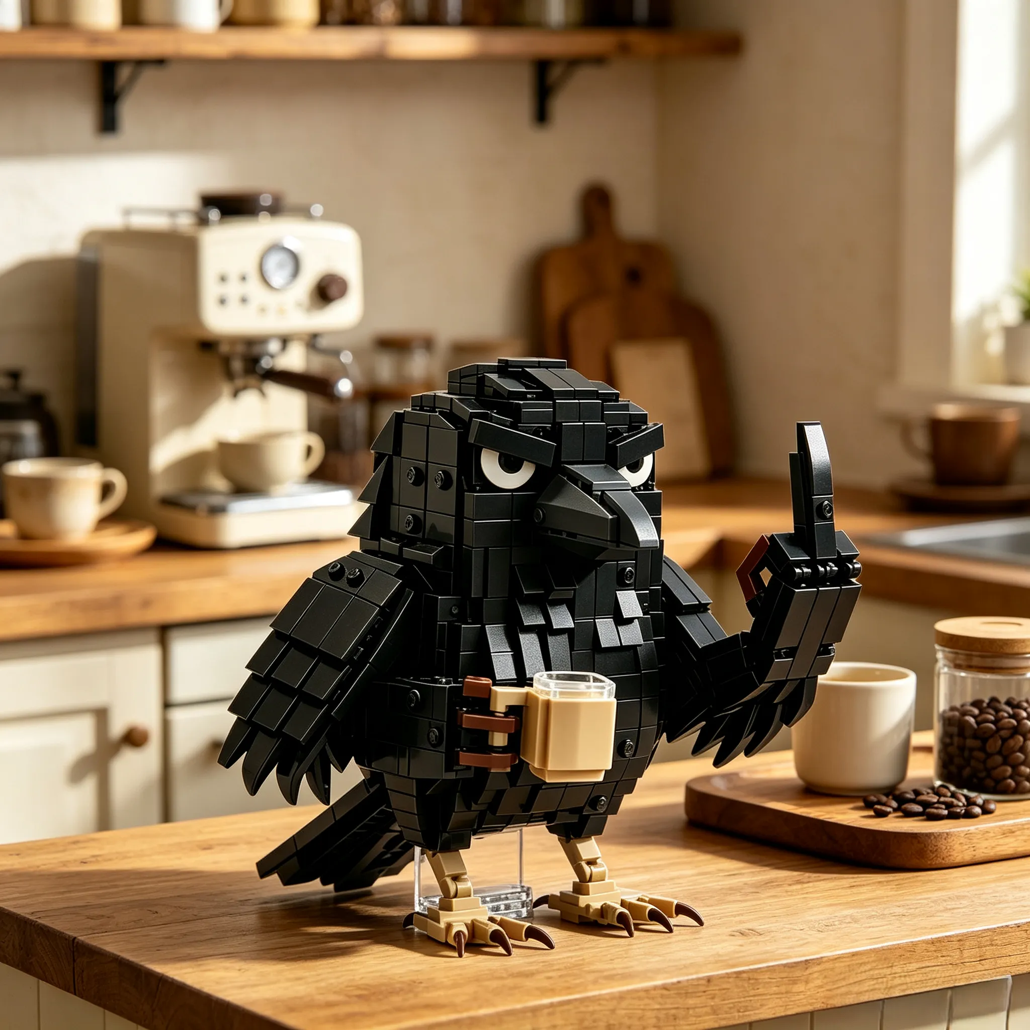 Sarcastic Crow Building Process