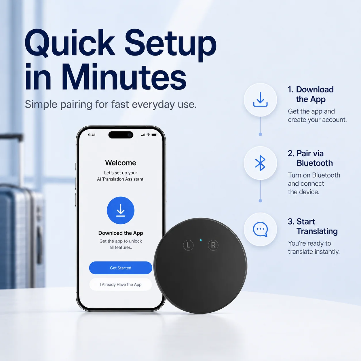 Ultra-thin pocket-sized translator