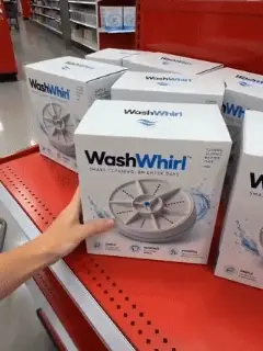 Portable vortex mini washing machine demonstration