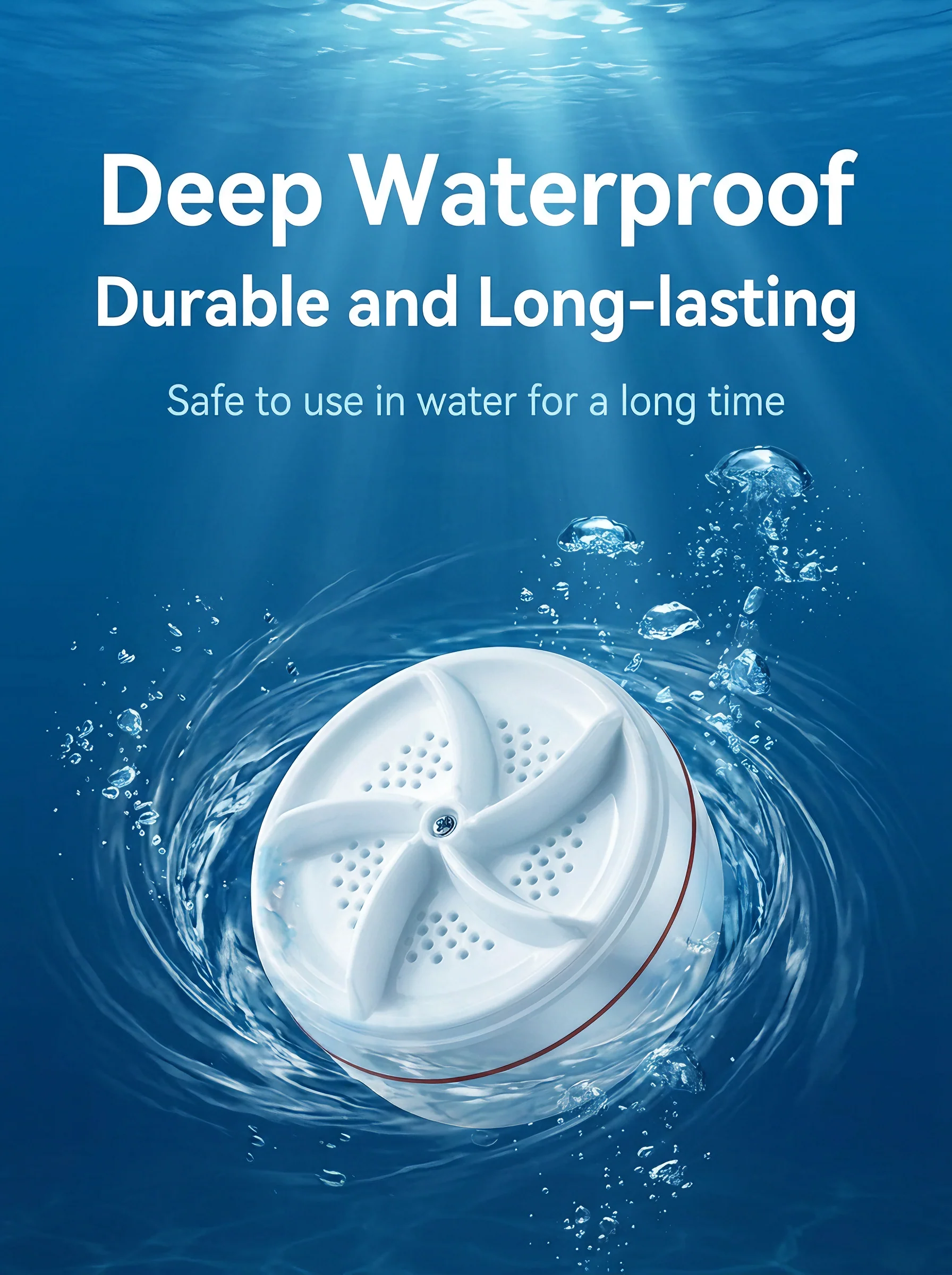 Water-resistant mini vortex washer