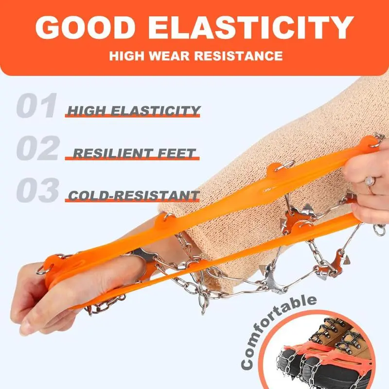 Flexible cold-resistant TPE ice cleats