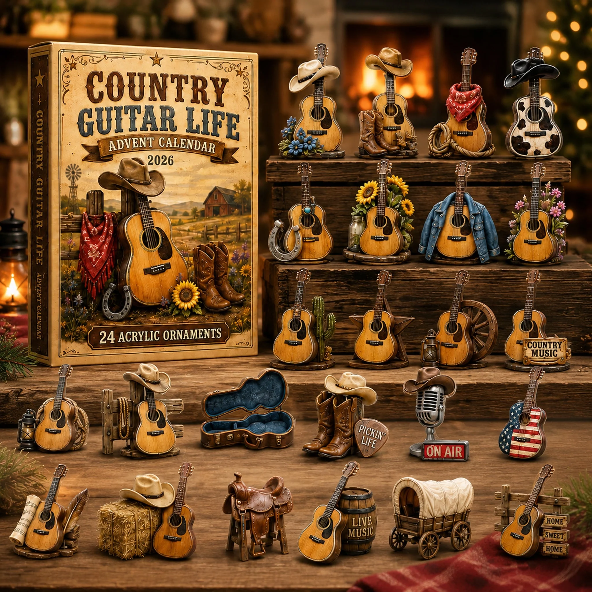 Children enjoying Country Guitar Life Advent Calendar