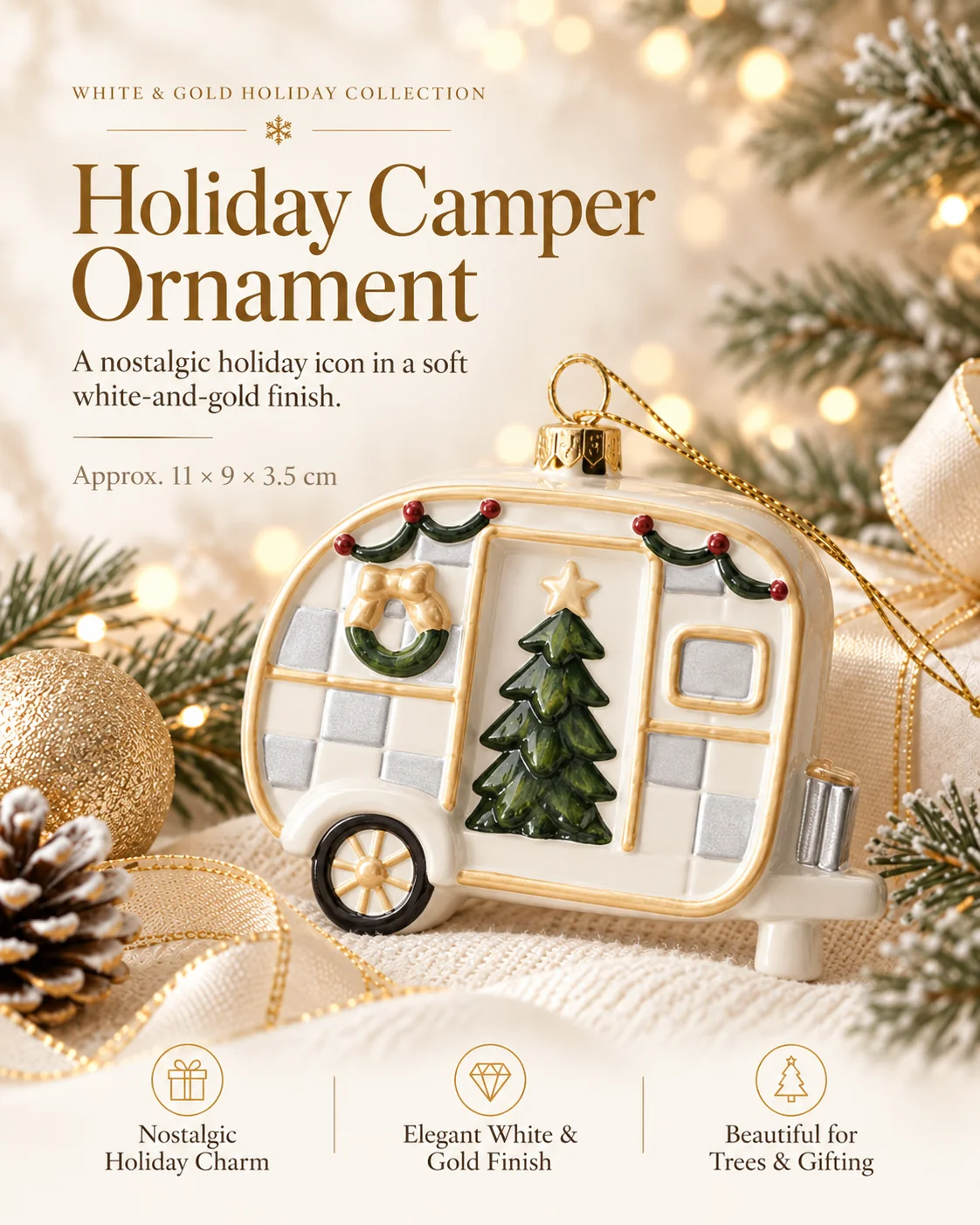 Holiday Camper Ornament
