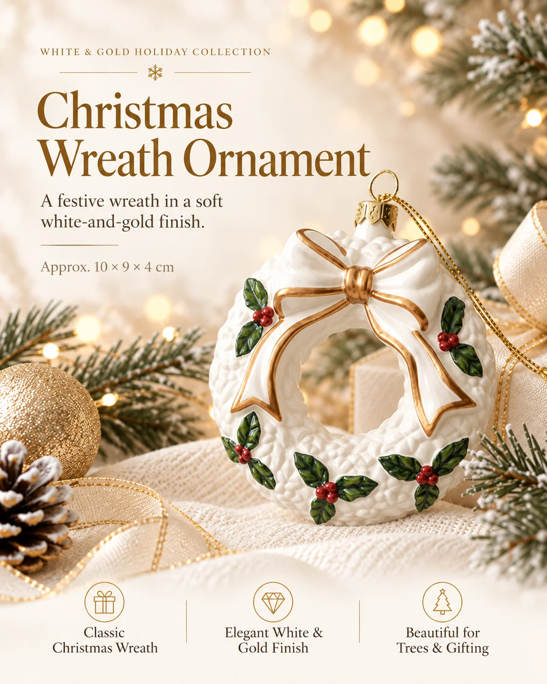Christmas Wreath Ornament