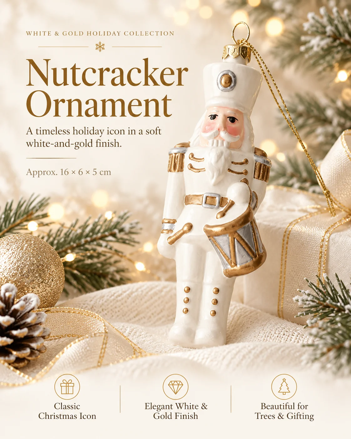 Nutcracker Christmas Ornament