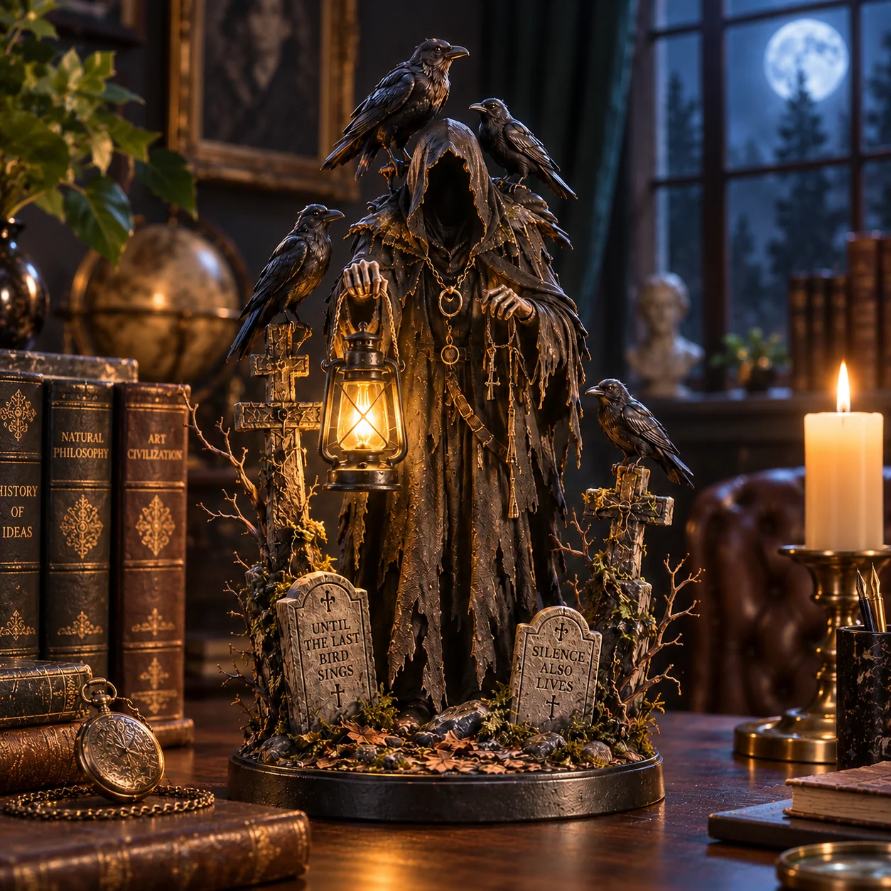 Keeper of the Last Light glowing after dark