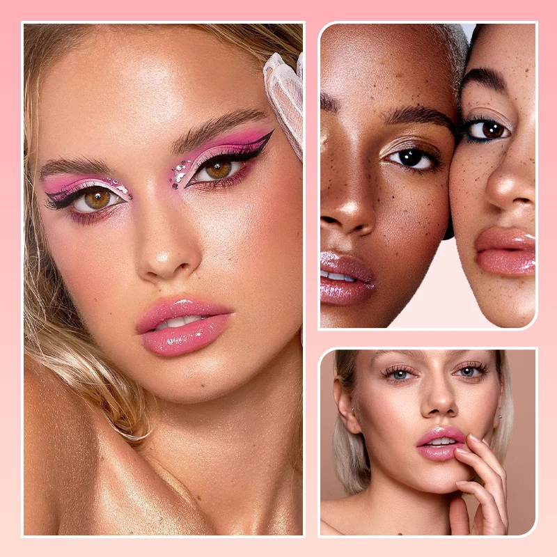 Glossy lip finish