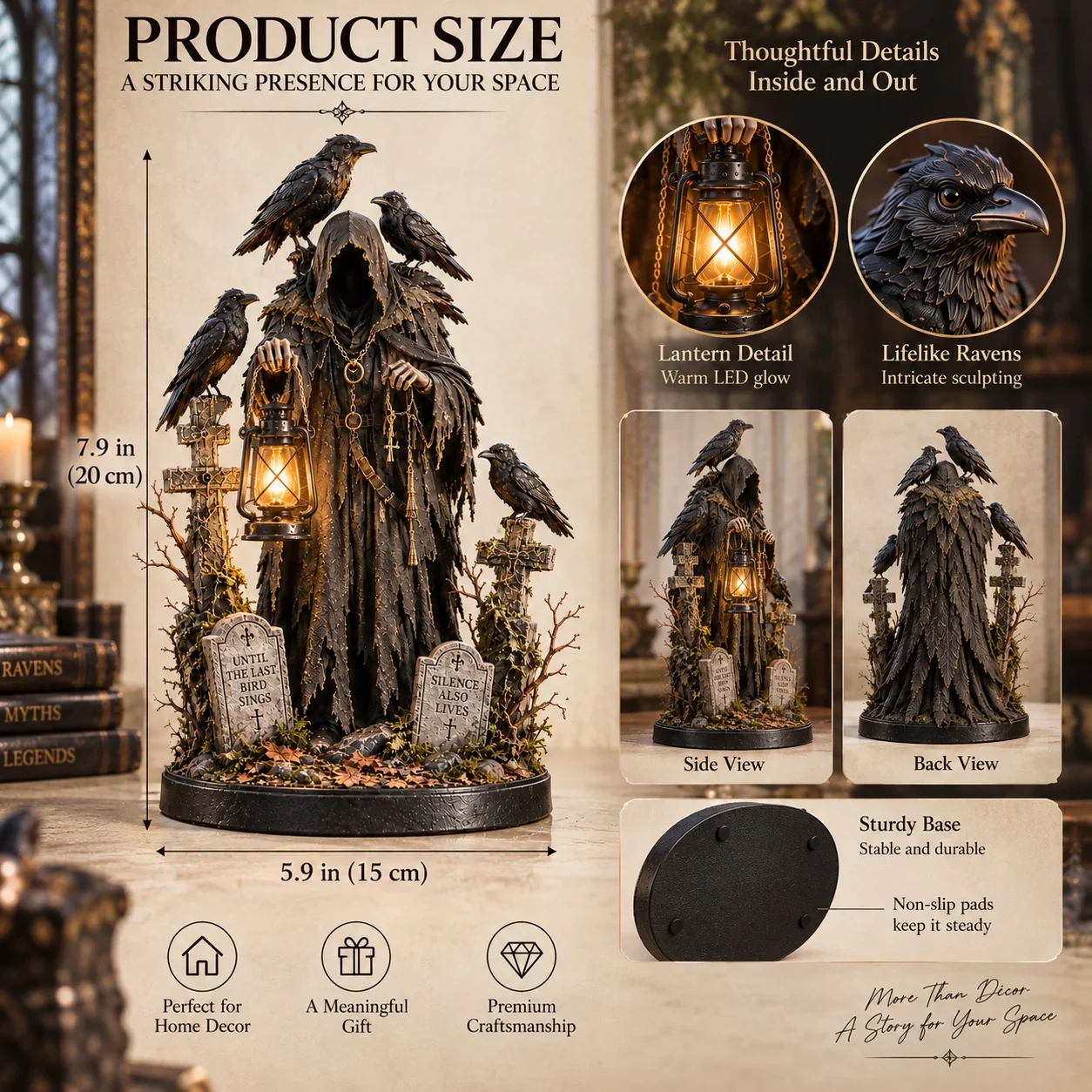 Keeper of the Last Light 20 cm size guide