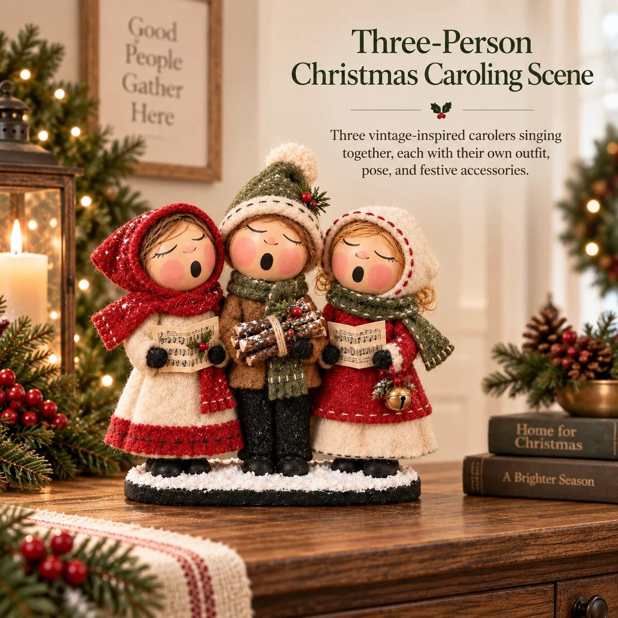 Three Christmas Carolers