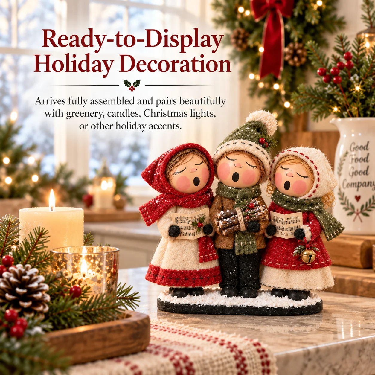 Christmas Carolers ready to display
