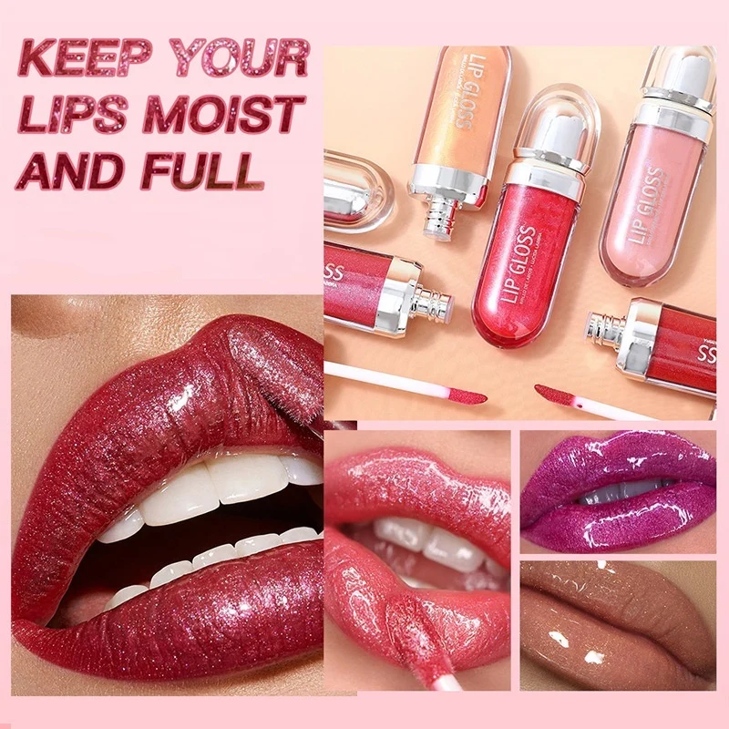 High-shine lip gloss shades