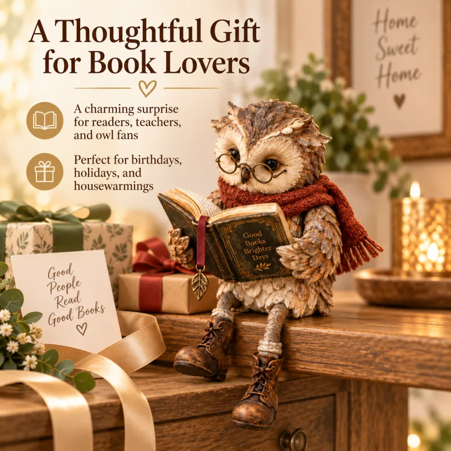 Reading owl gift idea