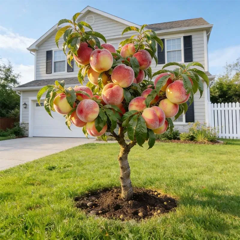 Growing peach seeds