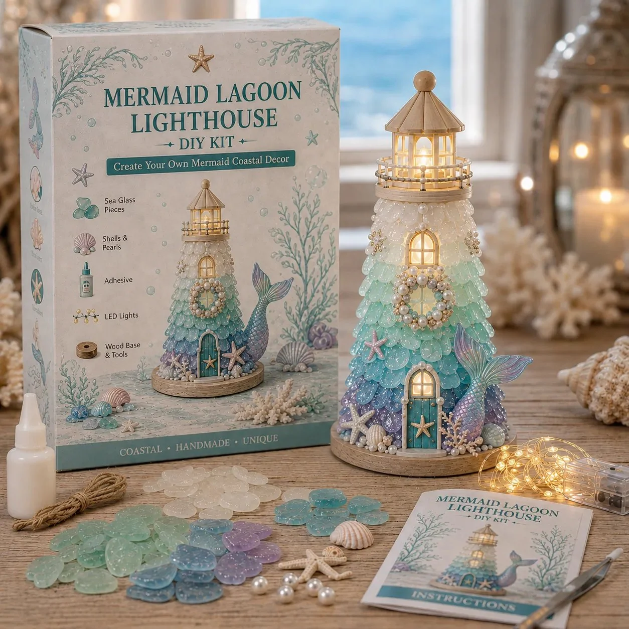 Mermaid Lagoon DIY lighthouse kit