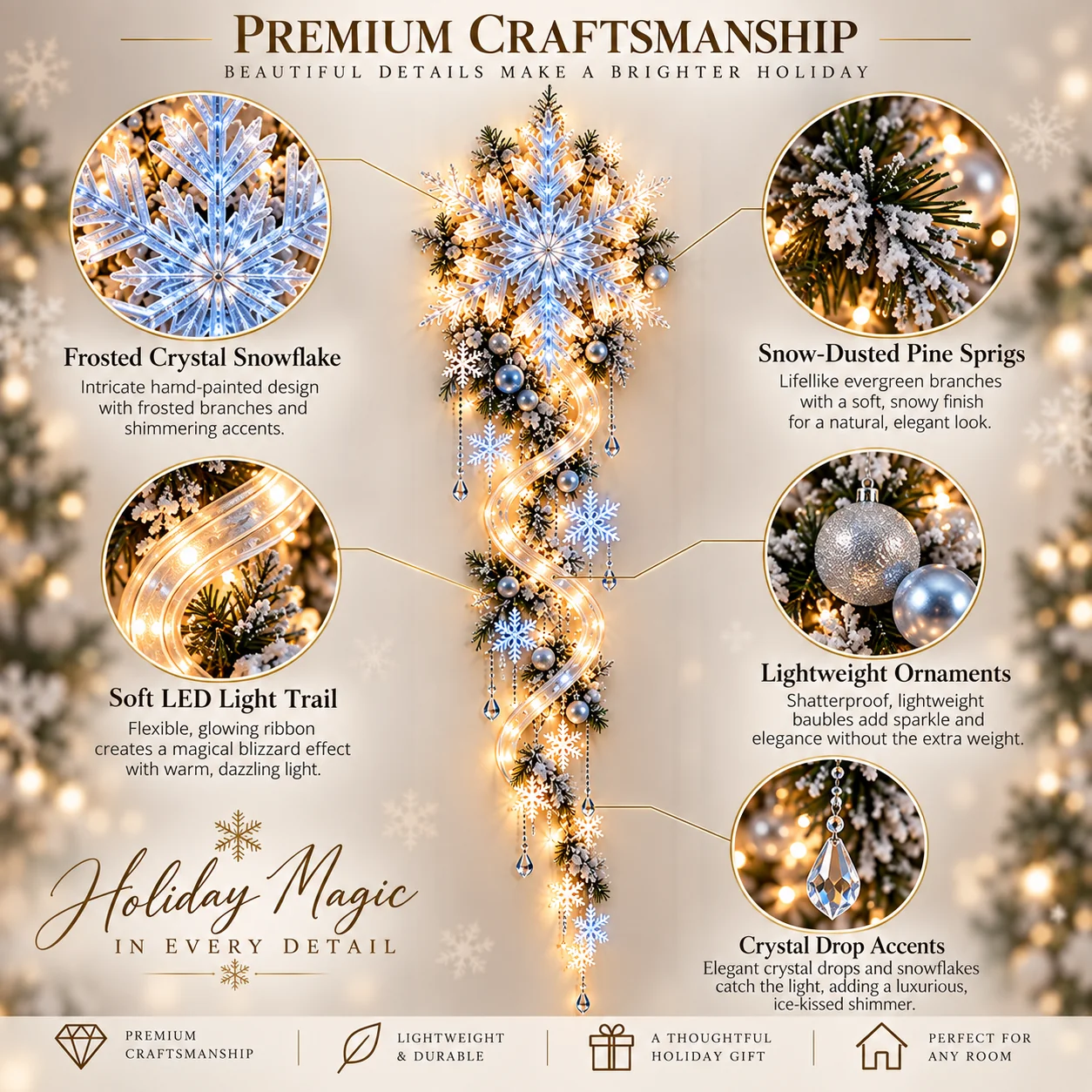 Giant Snowflake Blizzard Trail material details