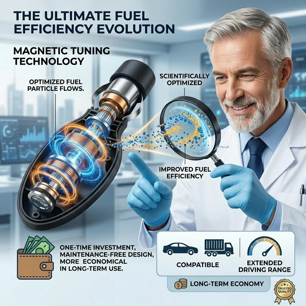 Magnetic automotive fuel-line accessory