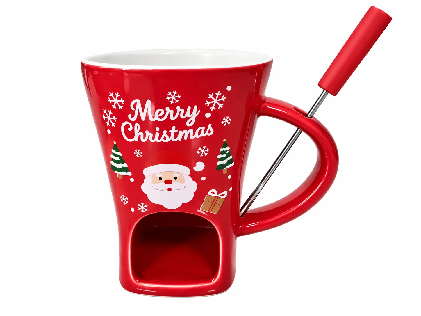 Santa Christmas Chocolate Fondue Mug product