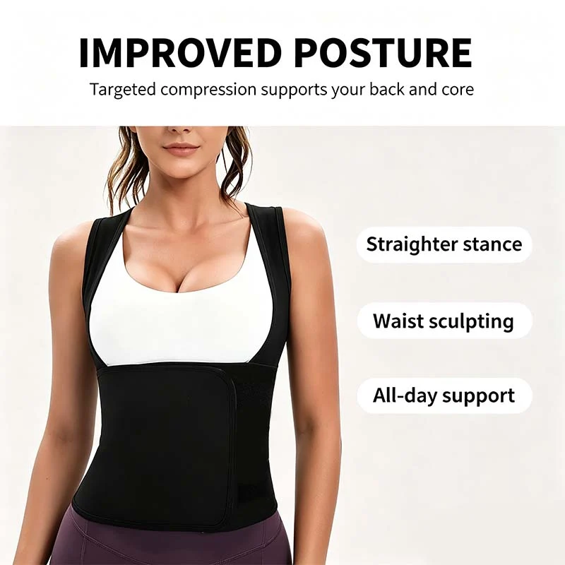Zip-up fitted activewear vest detail