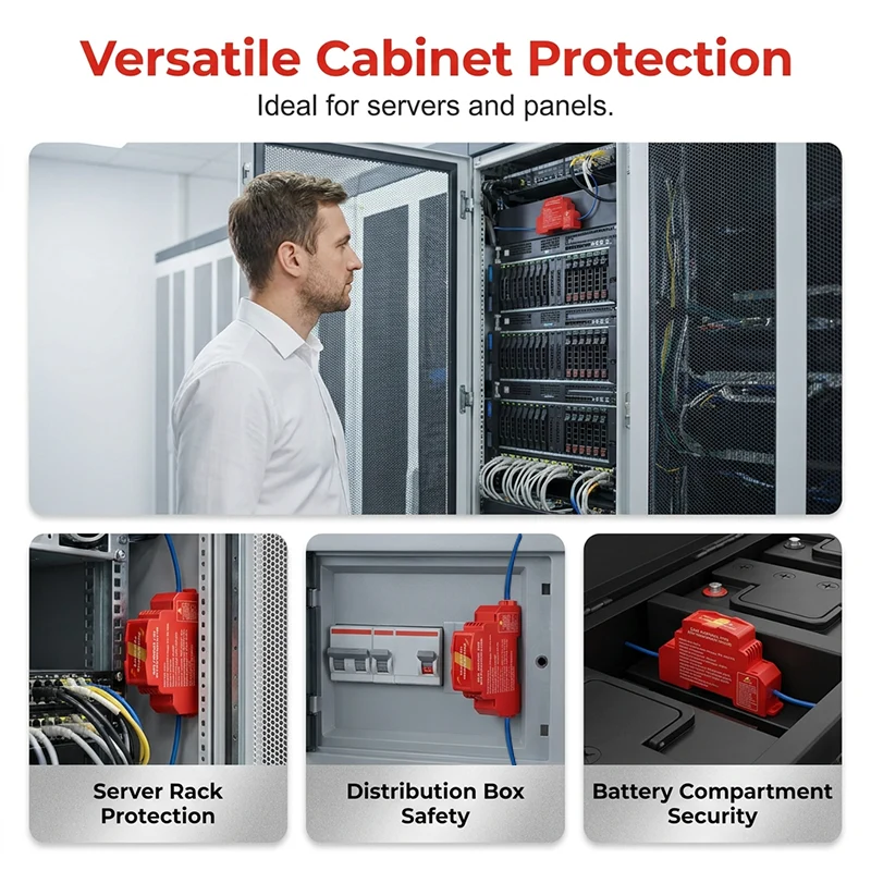 Automatic aerosol fire suppression device for distribution cabinet server rack battery compartment and electrical enclosure