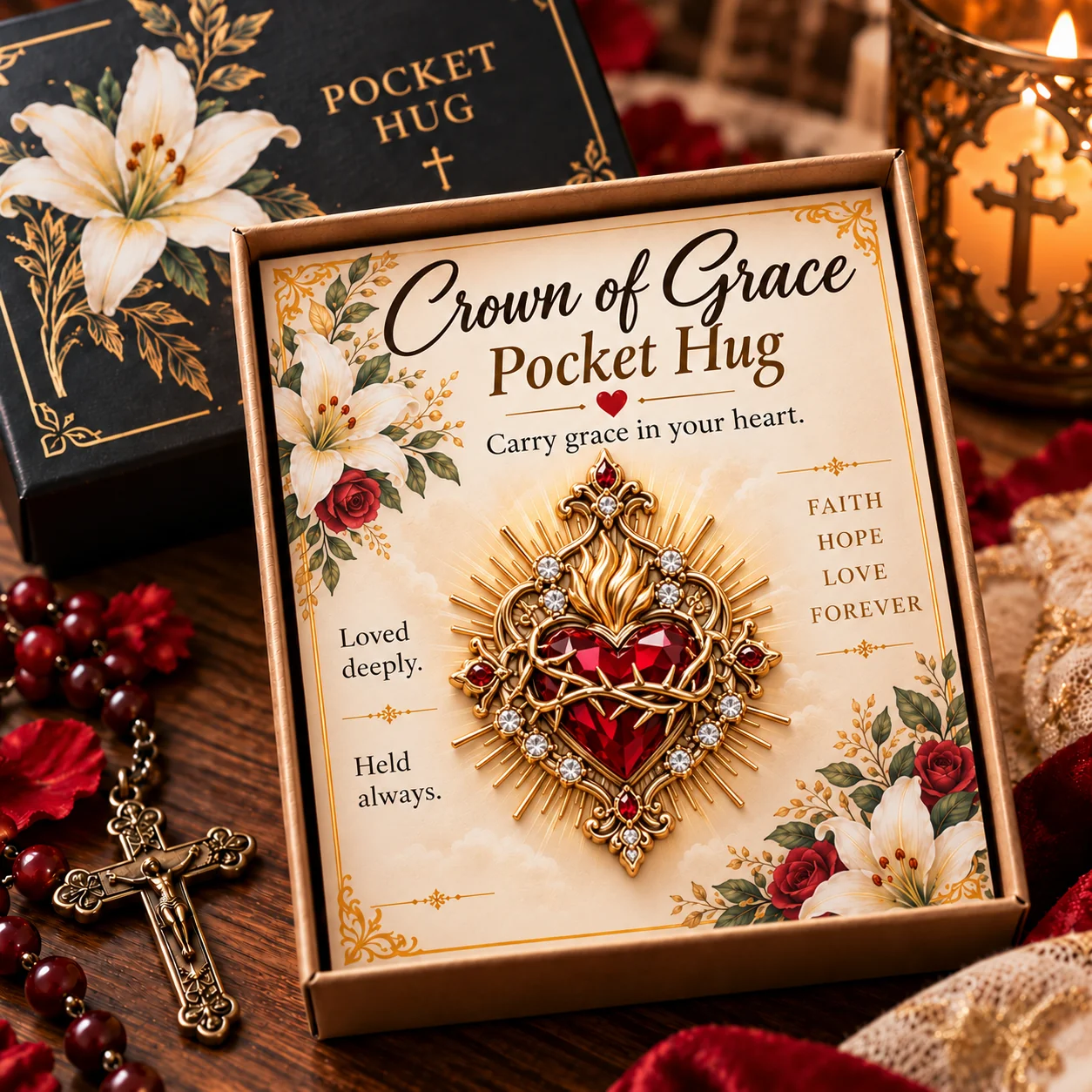 Crown of Grace - Carry the Faith Pocket Hug