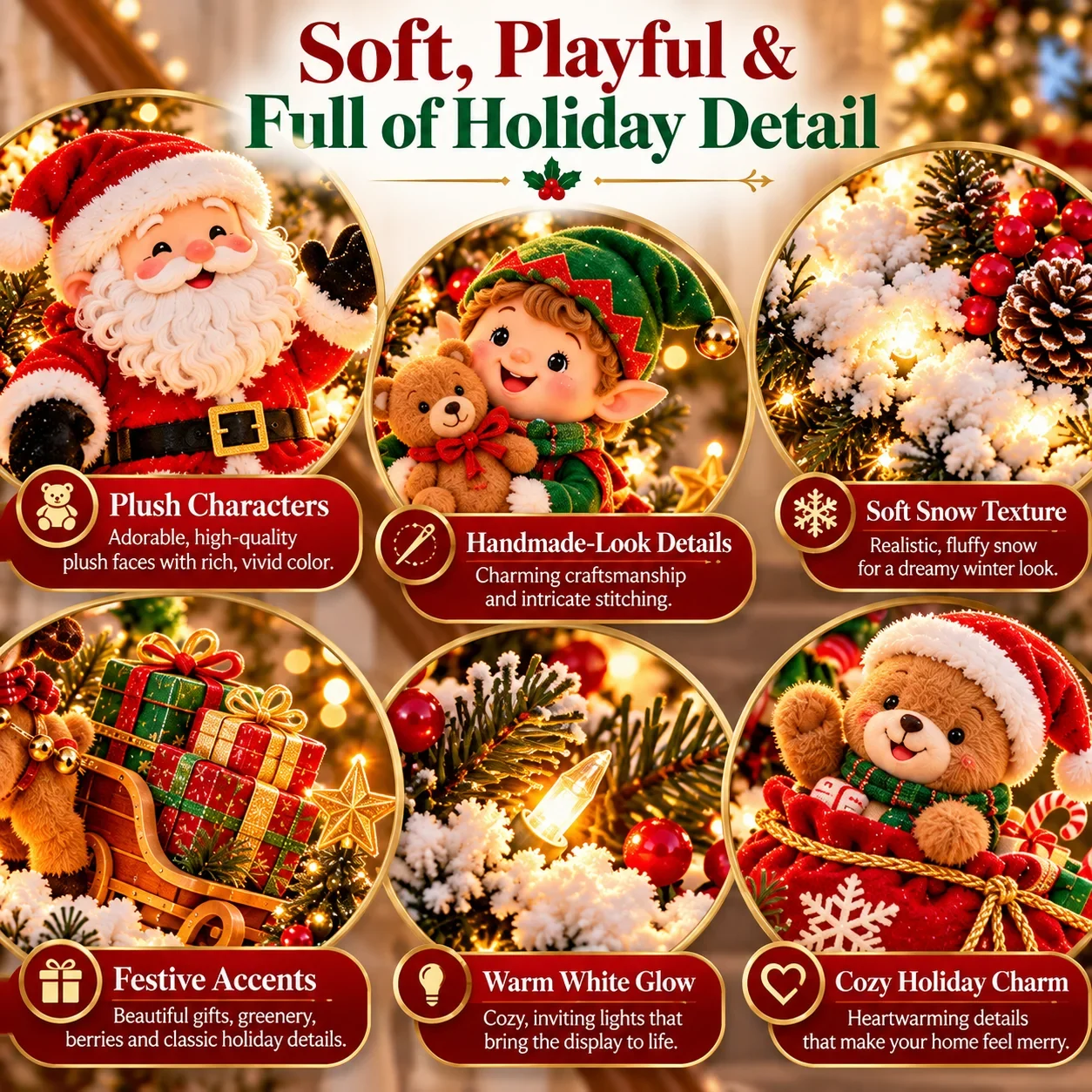Santa Staircase Workshop close up details