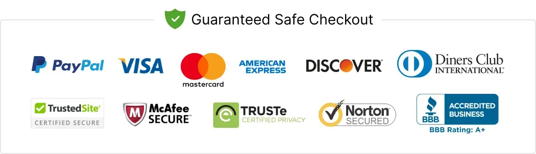 Secure checkout and payment information from the original detail