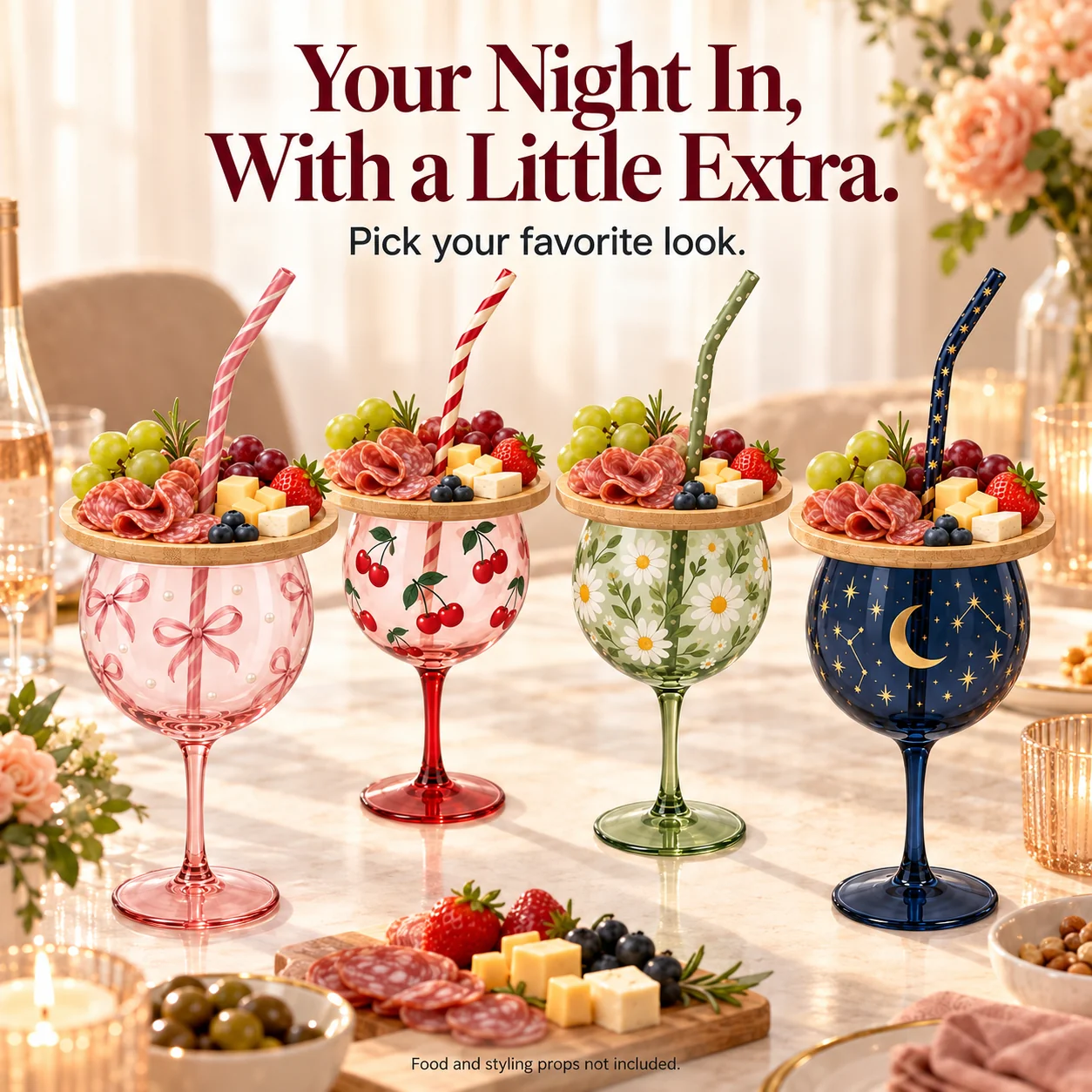 Sip Snack Wine Glass Set