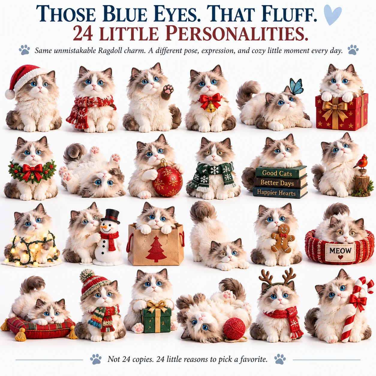 Those Blue Eyes. That Fluff. 24 Little Personalities. 💙
