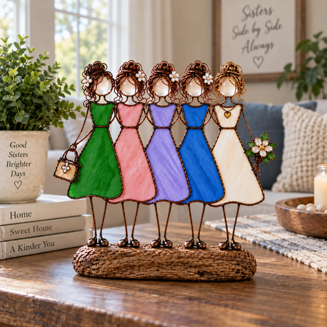 Five sisters tabletop friendship keepsake
