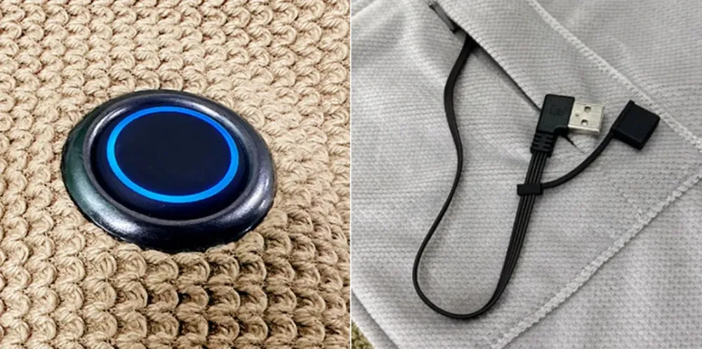 Three temperature heated shawl controls