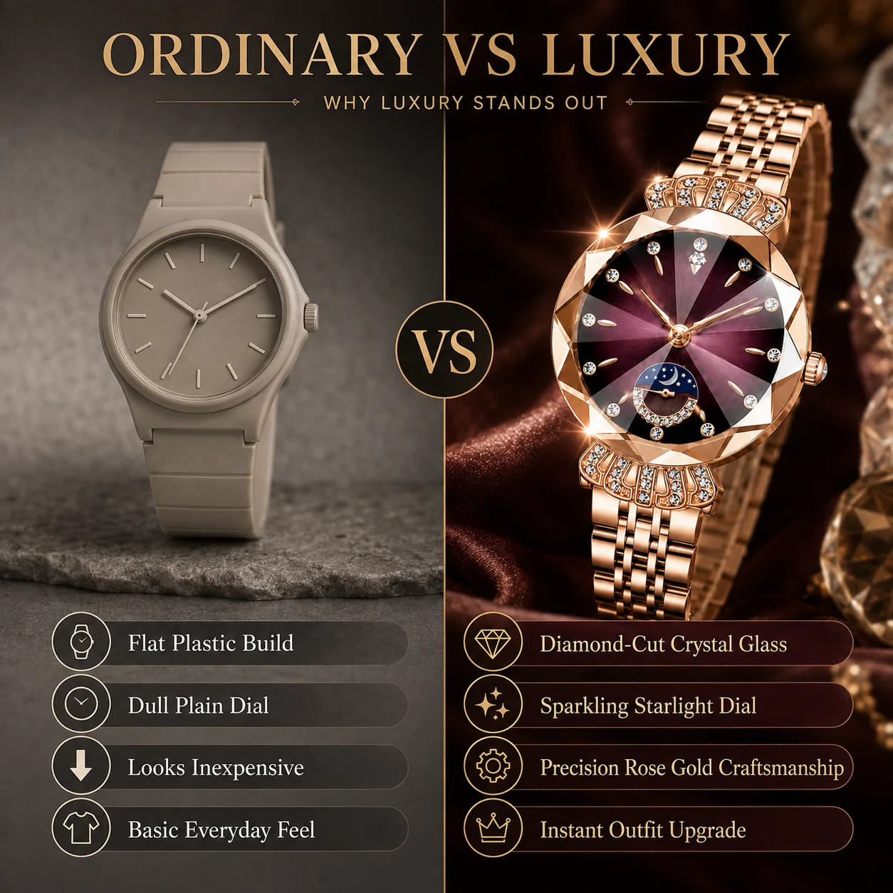 Luxury watch comparison
