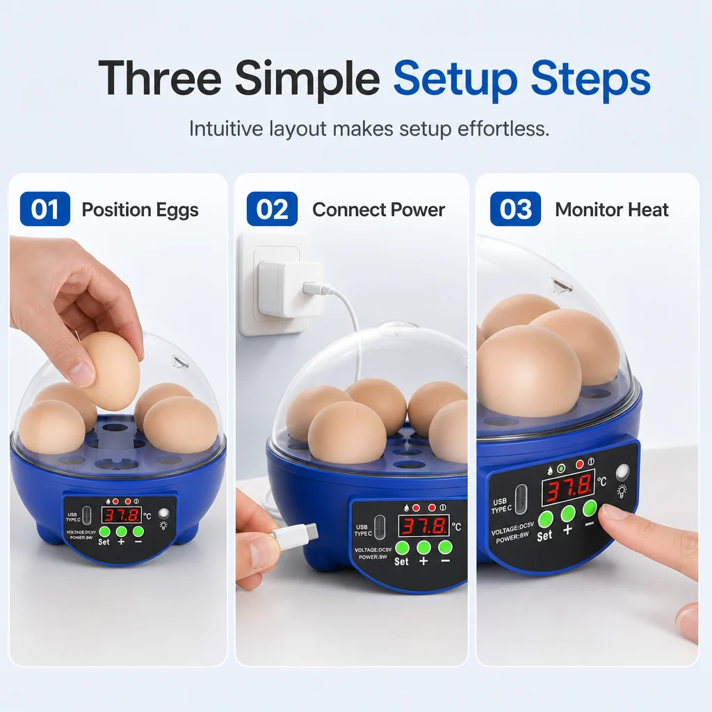 Egg incubator setup instructions
