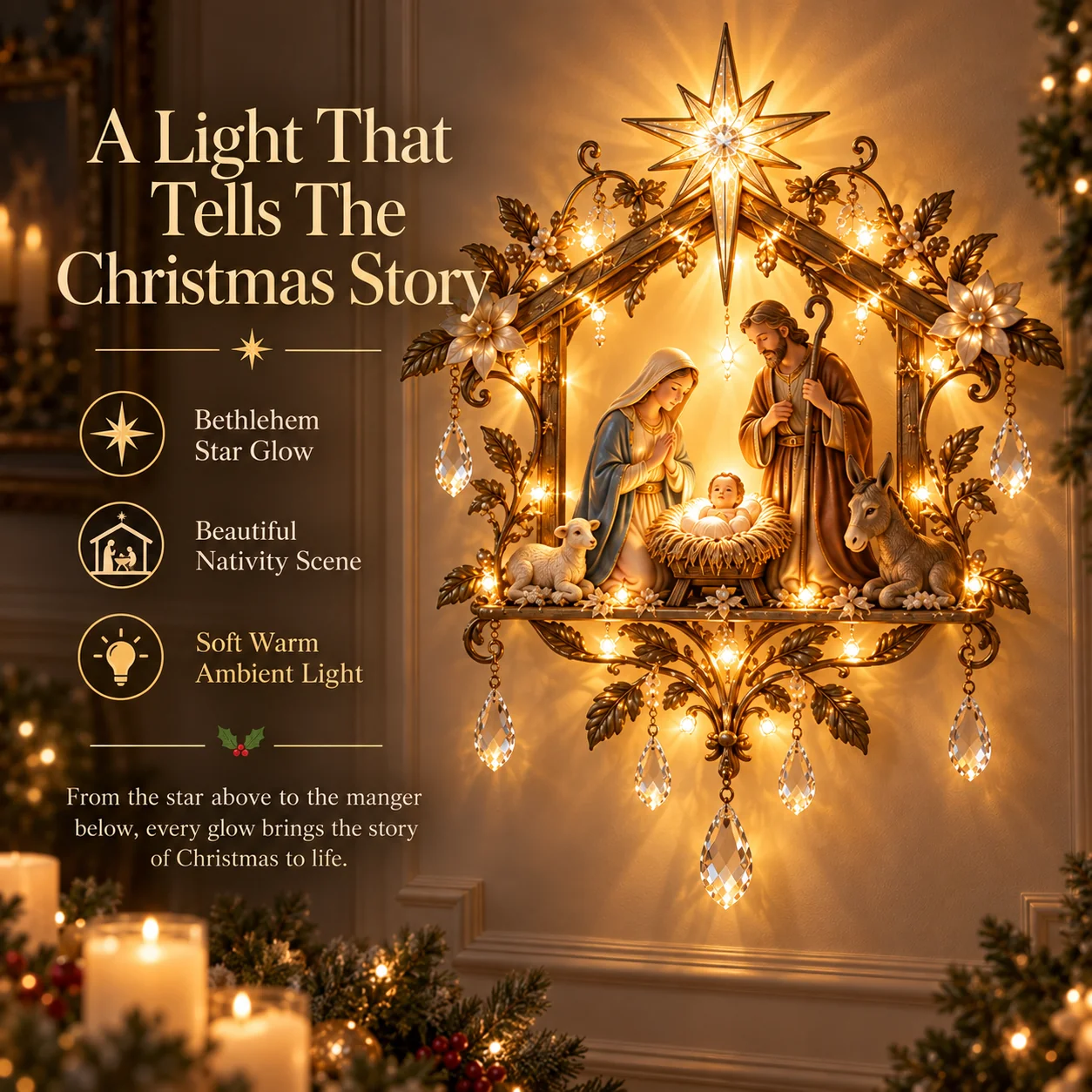 A light that tells the Christmas story
