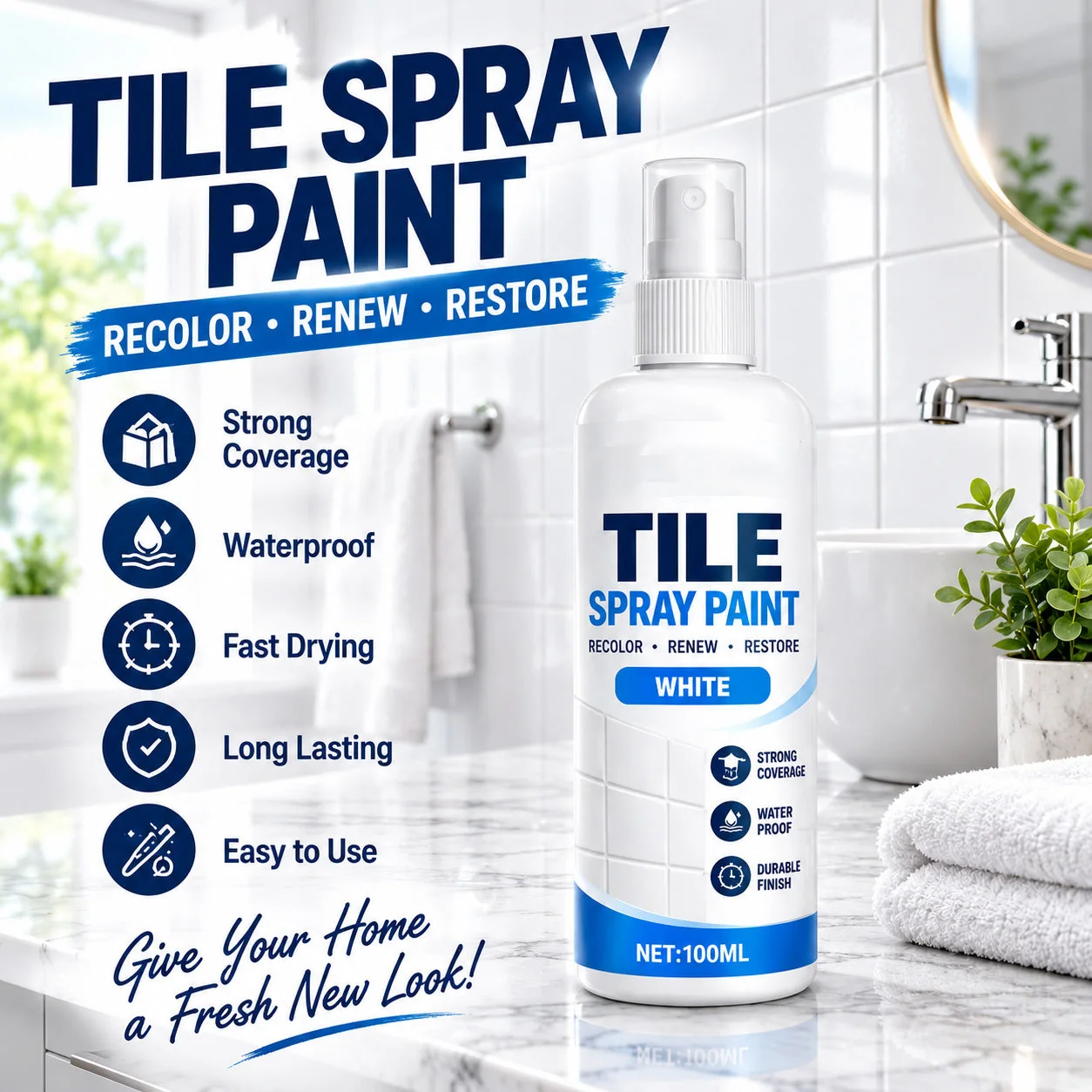 🎨 Tile Renewal Spray Paint | 100ml 3 Colors product image 9
